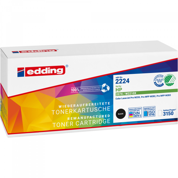 4057305069115 - Toner EDD-2224 18-2224 (kompatibel zu HP 207X) schwarz ca 3150 Seiten 4057305069115 Edding