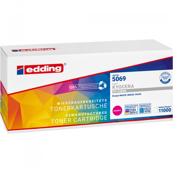 4057305069238 - Toner EDD-5069 18-5069 (kompatibel zu YOCERA TK-5280M EDD-5069) magenta ca 11000 Seiten 4057305069238 Edding