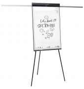 Flipchart SKETCH PRO, 7-152910, 68x105cm (BxH), wei&szlig;, ohne Rollen, mit 2 Seitenarmen