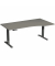 Schreibtisch Elevate Plus, elektrisch h&ouml;henverstellbar, 63-128cm (H), 180x100cm (BxT), Freiform, onyx / anthrazit