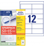 Etiketten ultragrip 4781-65, wei&szlig;, 97x42,3mm, rechteckig