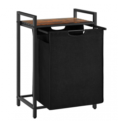 Wäschekorb braun, schwarz