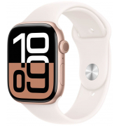 Watch Series 10 46 mm Aluminium (GPS) Sportarmband ML  blassrosa, roségold