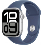 Watch Series 10 42 mm Aluminium (GPS+Cellular) Sportarmband SM  denim, silber