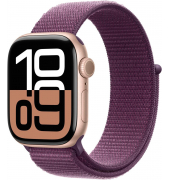 Watch Series 10 42 mm Aluminium (GPS+Cellular) Sport Loop  pflaume, roségold
