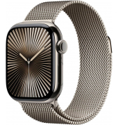 Watch Series 10 42 mm Titan (GPS+Cellular) Milanaise Armband SM  natur