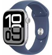 Watch Series 10 46 mm Aluminium (GPS+Cellular) Sportarmband SM  denim, silber
