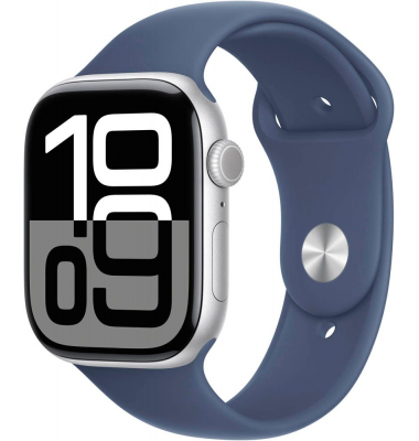 Watch Series 10 46 mm Aluminium (GPS+Cellular) Sportarmband SM  denim, silber