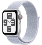 Watch SE 40 mm Aluminium (GPS+Cellular) Sport Loop  blaue Wolke, silber