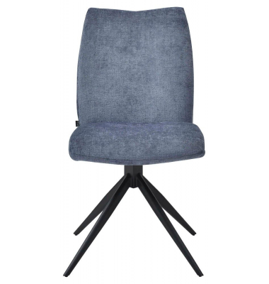 Besucherstuhl Easy Meet Chair FA, oxfordblau / schwarz, ohne Armlehnen, 4-Fuß-Sterngestell mit Kunststoffgleitern