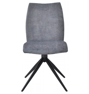 Besucherstuhl Easy Meet Chair FA, slate / schwarz, ohne Armlehnen, 4-Fuß-Sterngestell mit Kunststoffgleitern