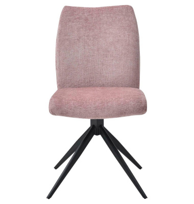 Besucherstuhl Easy Meet Chair FA, pastellpink / schwarz, ohne Armlehnen, 4-Fuß-Sterngestell mit Kunststoffgleitern