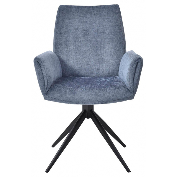0796376504098 - Besucherstuhl Easy Meet Chair FA oxfordblau   schwarz mit Armlehnen 4-Fuß-Sterngestell mit Kunststoffgleitern 0796376504098 B
