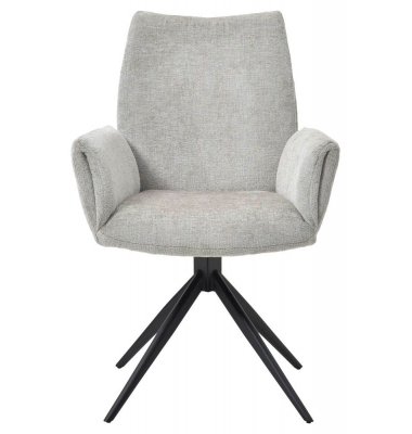 Besucherstuhl Easy Meet Chair FA, portland / schwarz, mit Armlehnen, 4-Fuß-Sterngestell mit Kunststoffgleitern