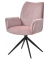 Besucherstuhl Easy Meet Chair FA, pastellpink / schwarz, mit Armlehnen, 4-Fuß-Sterngestell mit Kunststoffgleitern