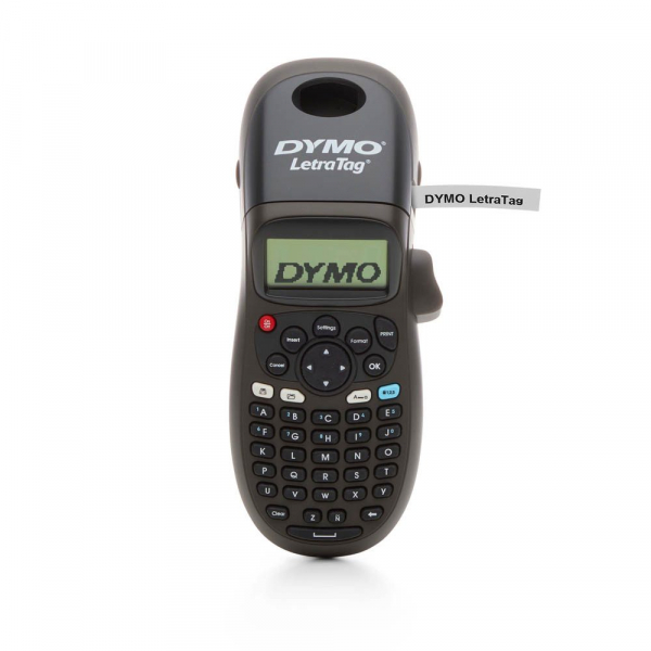 3026981745751 - Beschriftungsgerät LetraTag® 100H 1 2-zeiliger Thermodirektdruck für Etikettenrollen mit B 12 mm LC-Display inkl Etiketten-Kassette schwarz