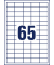 Etiketten 6121-65, weiß 38x21,2mm, rechteckig, 
