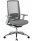 Bürostuhl, HLC-2909FX-2C Stoff grau, Gestell silber