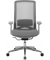Bürostuhl, HLC-2909FX-2C Stoff grau, Gestell silber