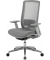 Bürostuhl, HLC-2909FX-2C Stoff grau, Gestell silber