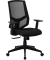 Bürostuhl, HLC-1500F-2 Stoff schwarz