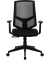 Bürostuhl, HLC-1500F-2 Stoff schwarz