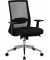 Bürostuhl, HLC-2628F Stoff schwarz, Gestell silber