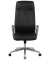 Chefsessel, HLC-2955L Kunstleder schwarz, Gestell silber