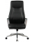 Chefsessel, HLC-2697L-1 Kunstleder schwarz, Gestell silber
