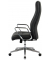 Chefsessel, HLC-2697L-1 Kunstleder schwarz, Gestell silber