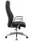 Chefsessel, HLC-2697L-1 Kunstleder schwarz, Gestell silber