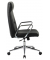 Chefsessel, HLC-3168 Kunstleder schwarz, Gestell silber