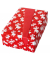 Geschenkpapier Blögg 092450, Renriere/Sterne, 50cm x 20m, rot/weiß