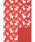 Geschenkpapier Blögg 092450, Renriere/Sterne, 50cm x 20m, rot/weiß