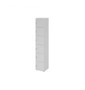 Schliessfachschrank 6OH 6xDS gr/gr