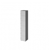 Schliessfachschrank 6OH 6xDS gp/gr