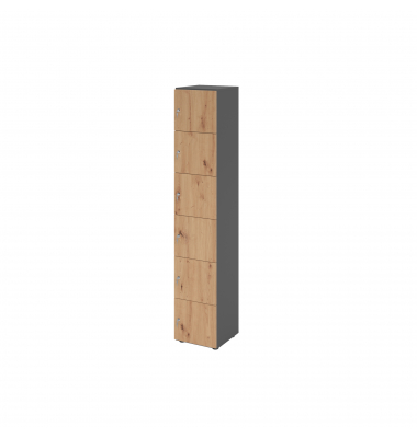 Schliessfachschrank 6OH 6xDS gp/ei