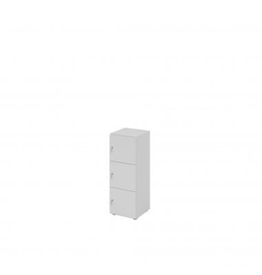 Schliessfachschrank 3OH 3xDS gr/gr
