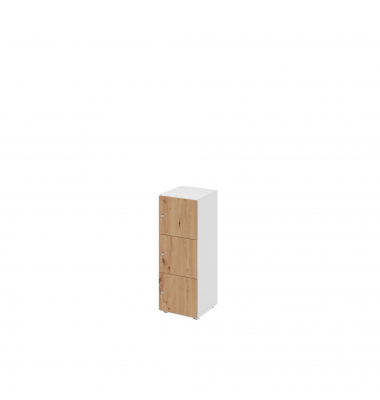 Schliessfachschrank 3OH 3xDS ws/ei
