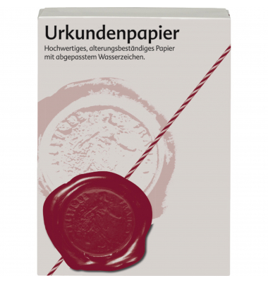 Urkundenpapier 3337300 A4 Wasserzeichen 500Bl Urkundenpapier 3337300 A4 Wasserzeichen 500Bl