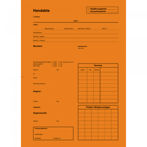 4250340511117 - Handaktenbogen 7010214 Tauenkarton or 100St 4250340511117 AdvoBedarf 100 Stück