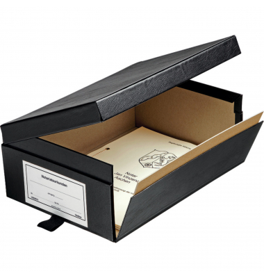 Urkundenkasten Premium 925, schwarz, Pappe