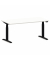 Schreibtisch eModel 2.0, elektrisch höhenverstellbar, 64-130cm (H), 180x100cm (BxT), rechteckig, weiß / jet schwarz