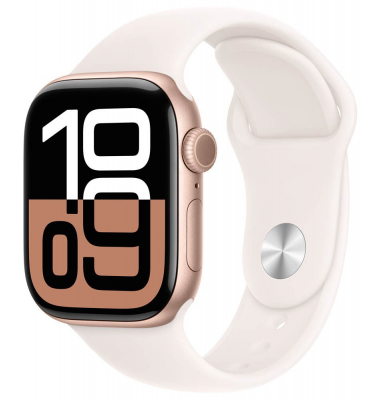 Watch Series 10 42 mm Aluminium (GPS) Sportarmband SM  blassrosa, roségold