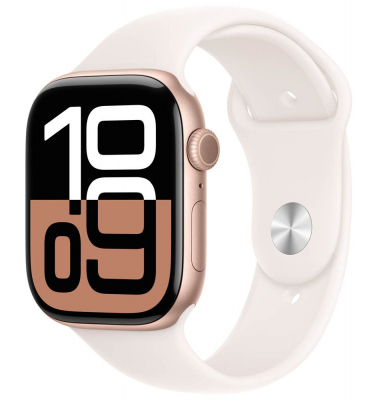 Watch Series 10 46 mm Aluminium (GPS) Sportarmband SM  blassrosa, roségold