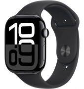 Watch Series 10 46 mm Aluminium (GPS+Cellular) Sportarmband SM  schwarz, diamantschwarz