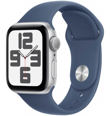 Watch SE 40 mm Aluminium (GPS) Sportarmband ML  denim, silber