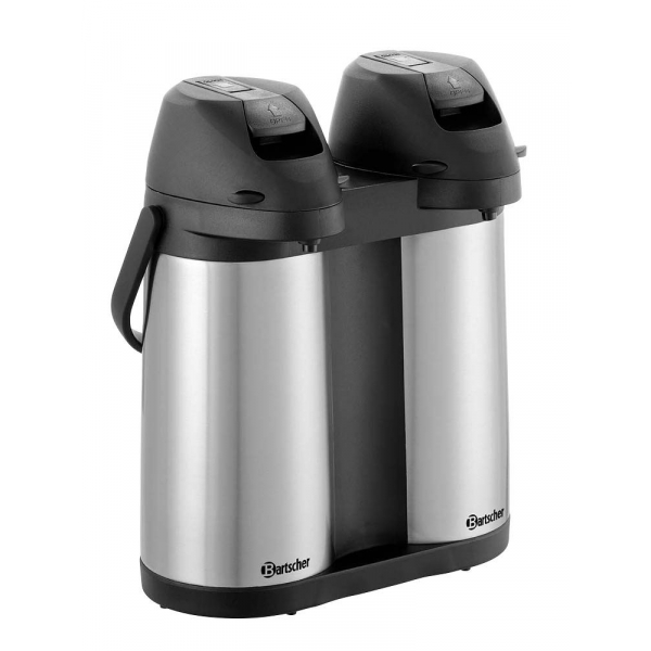 4015613742229 - Isolierkannen Duo 19L-ST schwarz silber 2x 19 l 4015613742229 Bartscher 4015613742229 - Isolierkannen Duo 19L-ST schwarz silber 2x 19 l 4015613742229 Bartscher