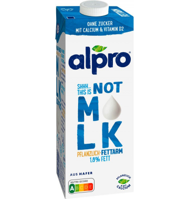 Haferdrink This is not M*lk 4897949004, 1,8% Fett, laktosefrei, vegan, 1 Liter, im Tetrapack