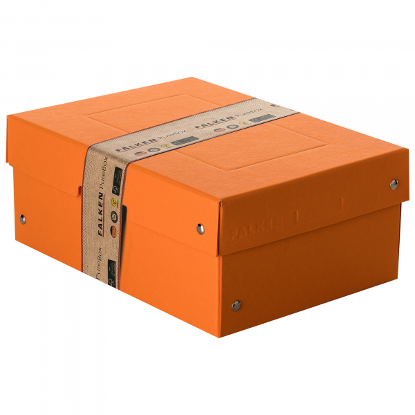 4014481245283 - Aufbewahrungsbox PureBox Pastell 22001848 Pappe pastellorange 4014481245283 Falken